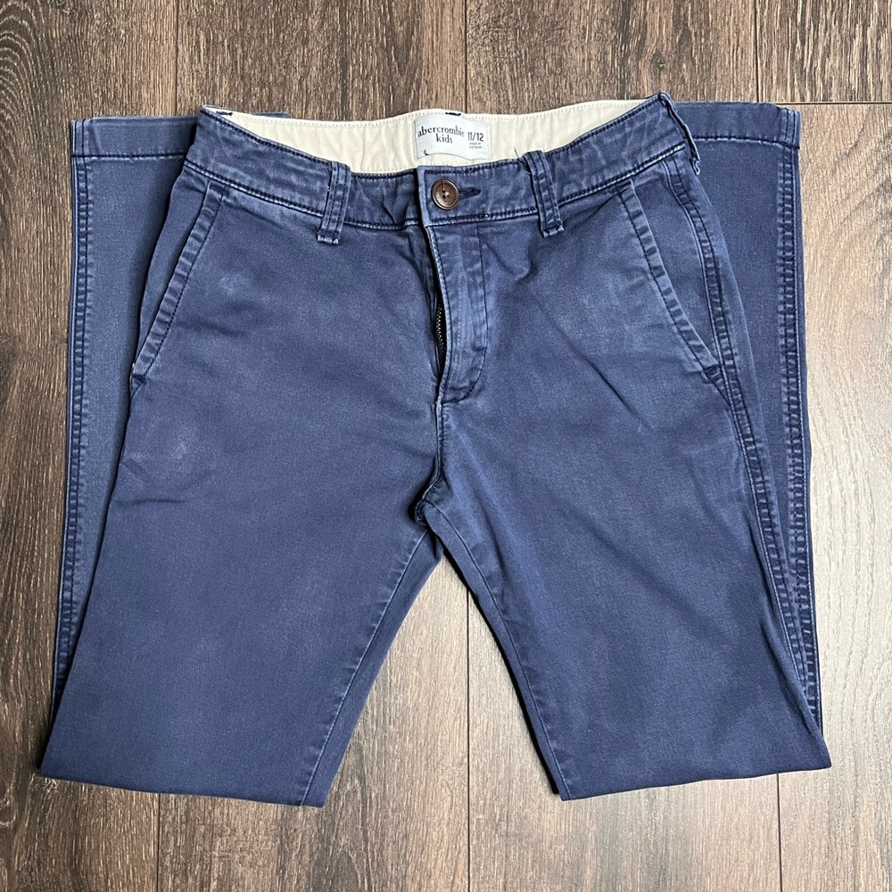 Abercrombie Blue Chino Pants, Slim Fit - Very Good Quality